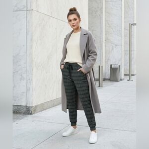 Max Studio Plaid Joggers